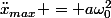 \ddot{x}_{max} = a\omega_0^2