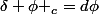 \delta \phi _{c}=d\phi
