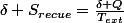 \delta S_{re\cedilla{c}ue}=\frac{\delta Q}{T_{ext}}