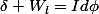 \delta W_{l}=Id\phi