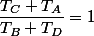 \dfrac{T_C T_A}{T_B T_D}=1