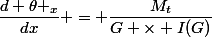 \dfrac{d \theta _x}{dx} = \dfrac{M_t}{G \times I(G)}