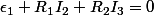 \epsilon_1+R_1I_2+R_2I_3=0