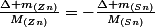 \frac{\Delta m_{(Zn)}}{M_{(Zn)}}=-\frac{\Delta m_{(Sn)}}{M_{(Sn)}}