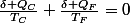 \frac{\delta Q_{C}}{T_{C}}+\frac{\delta Q_{F}}{T_{F}}=0