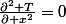 \frac{\partial^2 T}{\partial x^2}=0