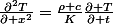 \frac{\partial^2T}{\partial x^2}=\frac{\rho c}{K}\frac{\partial T}{\partial t}
