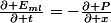 \frac{\partial E_{ml}}{\partial t}=-\frac{\partial P}{\partial x}