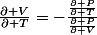 \frac{\partial V}{\partial T}=-\frac{\frac{\partial P}{\partial T}}{\frac{\partial P}{\partial V}}