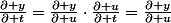 \frac{\partial y}{\partial t}=\frac{\partial y}{\partial u}\cdot\frac{\partial u}{\partial t}=\frac{\partial y}{\partial u}