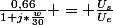 \frac{0,66}{1+j*\frac{w}{30}} = \frac{U_{s}}{U_{e}}