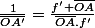 \frac{1}{\bar{OA'}}=\frac{f'+\bar{OA}}{\bar{OA}.f'}