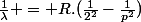 \frac{1}{\lambda} = R.(\frac{1}{2^2}-\frac{1}{p^2})