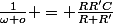 \frac{1}{\omega o} = \frac{RR'C}{R+R'}