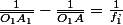 \frac{1}{\overline{O_{1}A_{1}}}-\frac{1}{\overline{O_{1}A}}=\frac{1}{f_{1}^{,}}