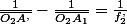 \frac{1}{\overline{O_{2}A^{,}}}-\frac{1}{\overline{O_{2}A_{1}}}=\frac{1}{f_{2}^{,}}