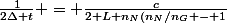 \frac{1}{2\Delta t} = \frac{c}{2 L n_N(n_N/n_G - 1}