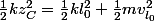 \frac{1}{2}kz_C^2=\frac{1}{2}kl_0^2+\frac{1}{2}mv_{l_0}^2