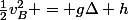 \frac{1}{2}v_B^2 = g\Delta h