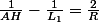 \frac{1}{AH}-\frac{1}{L_{1}}=\frac{2}{R}