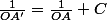 \frac{1}{OA'}=\frac{1}{OA}+C
