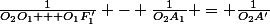 \frac{1}{O_2O_1 + O_1F'_1} - \frac{1}{O_2A_1} = \frac{1}{O_2A'}