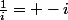 \frac{1}{i}= -i