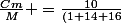 \frac{Cm}{M} =\frac{10}{(1+14+16}