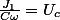 \frac{J_1}{C\omega}=U_c