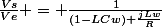 \frac{Vs}{Ve} = \frac{1}{(1-LCw)+\frac{jLw}{R}}