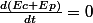\frac{d(Ec+Ep)}{dt}=0