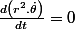 \frac{d\left(r^{2}.\dot{\theta}\right)}{dt}=0\;\forall t