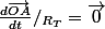 \frac{d\vec{OA}}{dt}/_{R_T}=\vec{0}