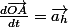 \frac{d\vec{OA}}{dt}=\vec{a_{h}}