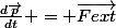 \frac{d\vec{p}}{dt} = \vec{Fext}