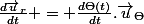 \frac{d\vec{u}_{r}}{dt} = \frac{d\Theta(t)}{dt}.\vec{u}_{\Theta}
