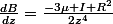 \frac{dB}{dz}=\frac{-3\mu I R^2}{2z^4}