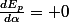 \frac{dE_p}{d\alpha}= 0