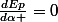 \frac{dEp}{d\alpha }=0