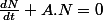 \frac{dN}{dt}+A.N=0