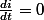 \frac{di}{dt}=0