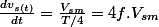 \frac{dv_{s(t)}}{dt}=\frac{V_{sm}}{T/4}=4f.V_{sm}