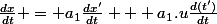 \frac{dx}{dt} = a_1\frac{dx'}{dt} + a_1.u\frac{d(t')}{dt}