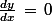 \frac{dy}{dx}\,=\,0