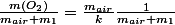 \frac{m(O_2)}{m_{air}+m_1}=\frac{m_{air}}{k}\frac{1}{m_{air}+m_1}