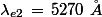 \lambda_{e2}\,=\,5270\,\,\AA