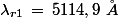 \lambda_{r1}\,=\,5114,9\,\,\AA