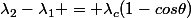 \lambda_2-\lambda_1 = \lambda_c(1-cos\theta)