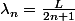 \lambda_n=\frac{L}{2n+1}