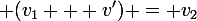 \large (v_1 + v') = v_2